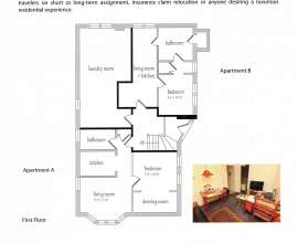 Floor Plan Apt A (Apt B unfinished)